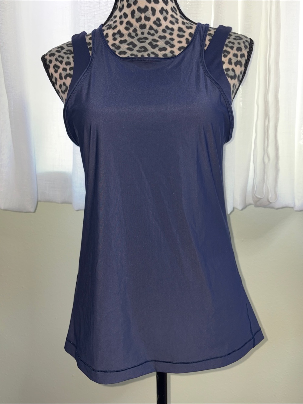Lululemon In Your Pace 2-in-1 Tank Top - Midnight Navy - Size 8